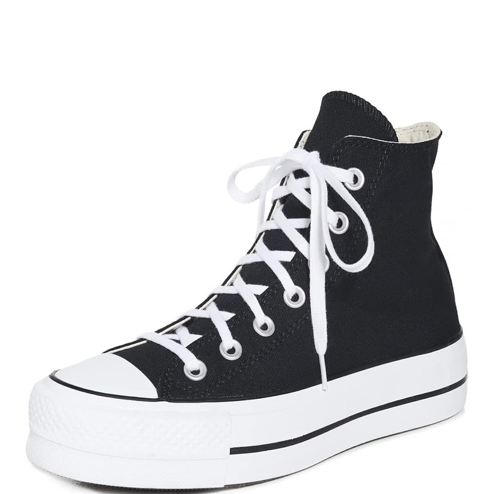 Converse Black and White PLATFORM High-Top Sneakers BRAND NEW